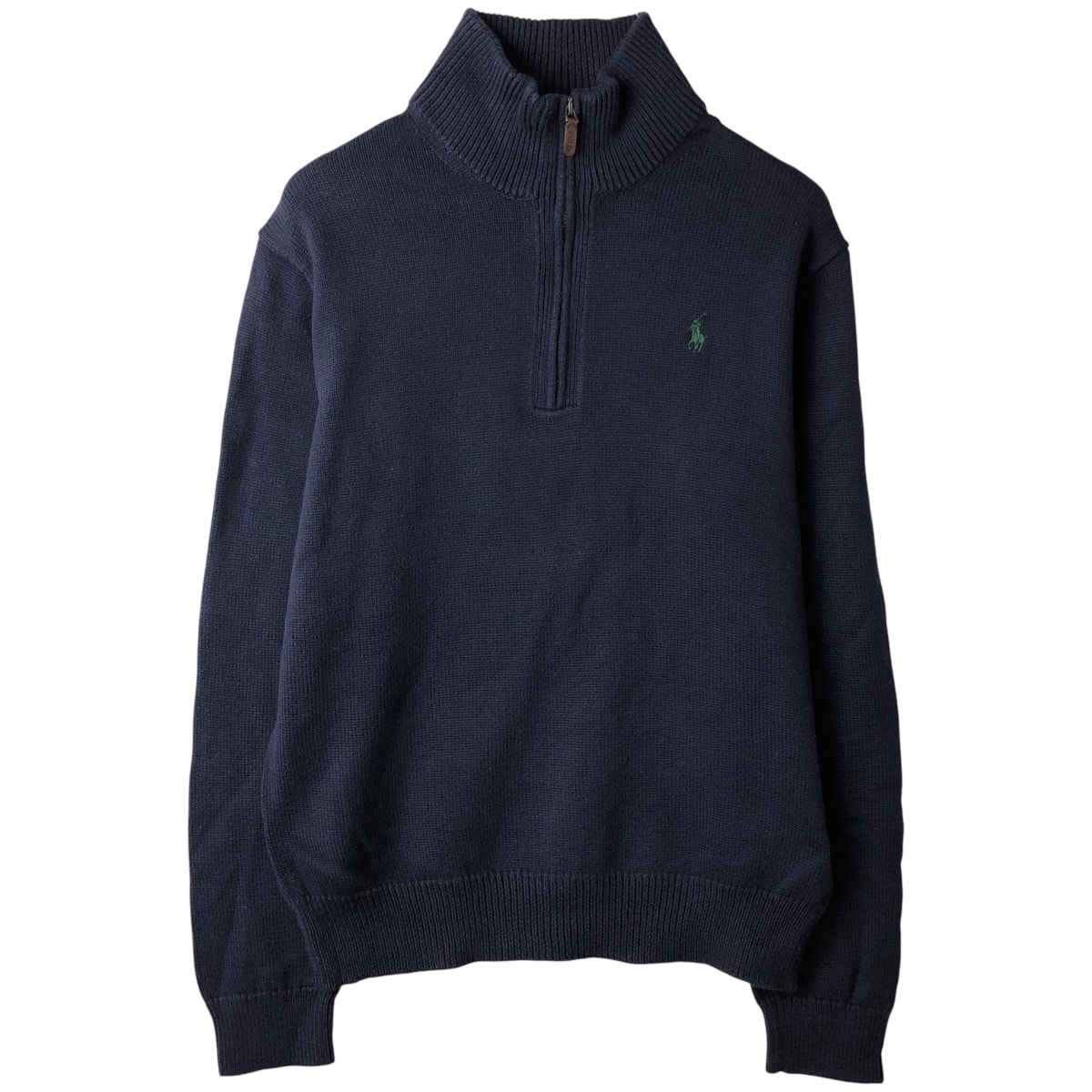 古着 ラルフローレン Ralph Lauren POLO RALPH LAUREN コットンニットハーフジップセーター メンズM相当/eaa380229
