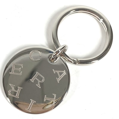 カルティエ CARTIER チャーム 総ロゴ チャーム キーホルダー バッグチャーム ネックレス チョーカー チェーンネックレス アクセサリー ペンダントトップ メタル シルバー 美品