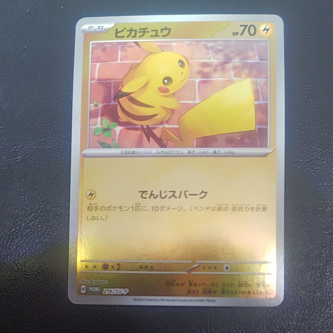 ピカチュウ P [SV-P 216](プロモカードパック「ポケカの夏がキタ!プロモカードGetキャンペーン!」)