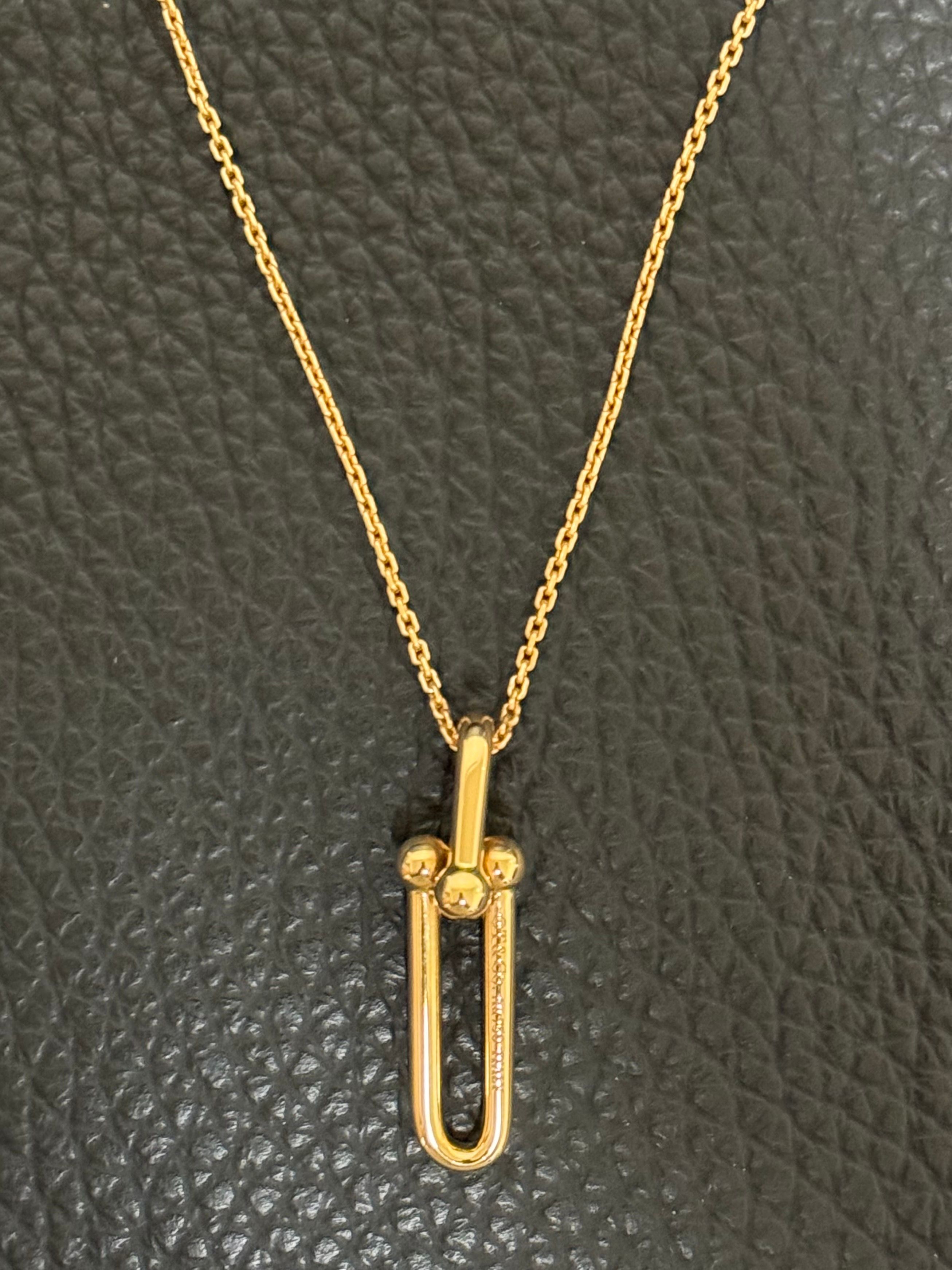 Tiffany & Co. Tiffany HardWear Elongated Link Pendant "Rose Gold"