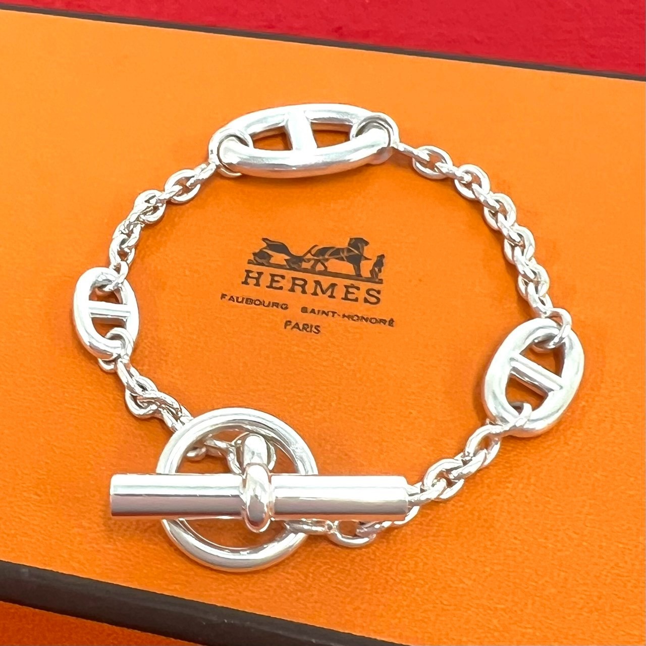 HERMES エルメス ファランドール LG ブレスレット シルバー925 ブレスレット シルバー
 33835