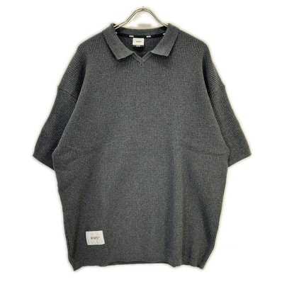 ダブルタップス 251FZDT-KNM01 25SS グレー DUP / SWEATER ポロシャツ 04