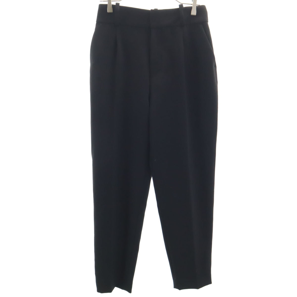 ZARA ザラ テーパードパンツ M ブラック
