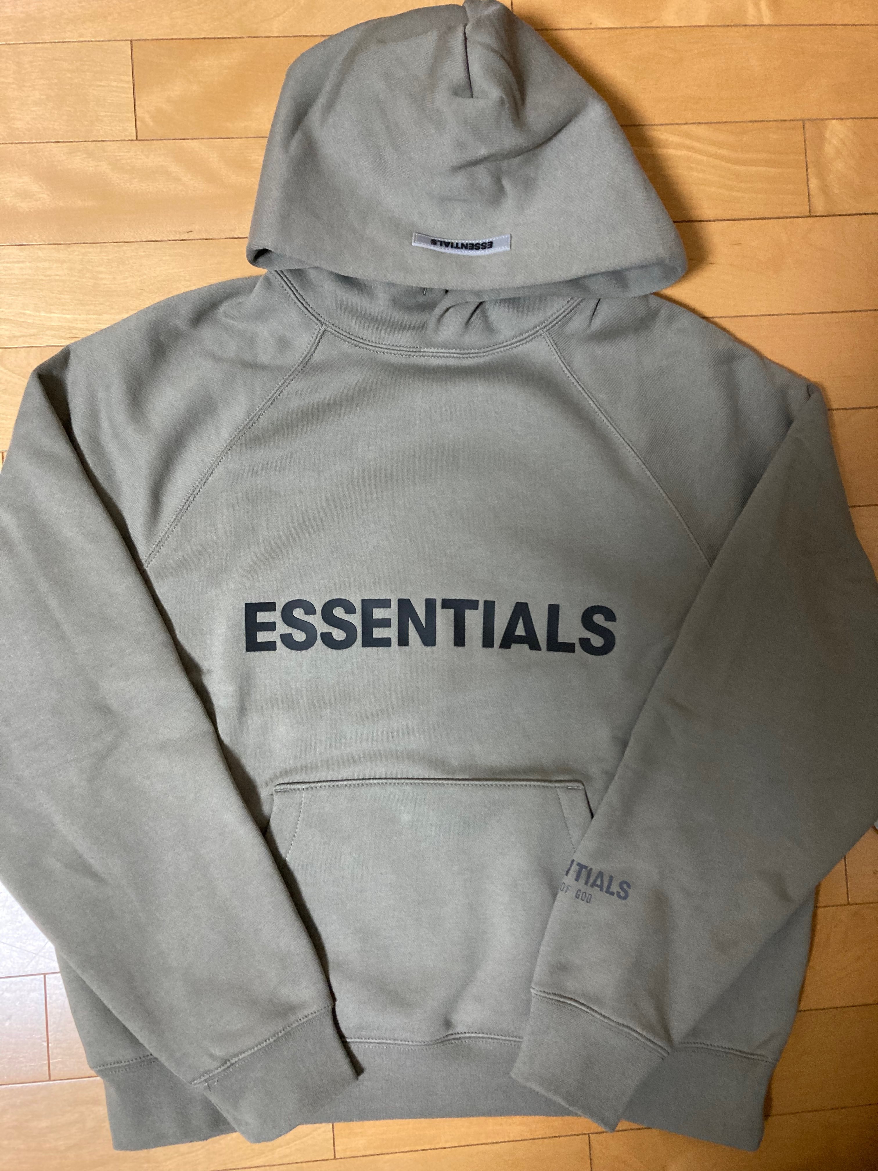 FEAR OF GOD ESSENTIALS 3D Silicon Applique Pullover Hoodie "Charcoal"