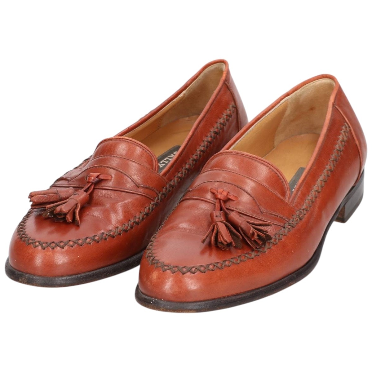 希少 80s 90s BALLY タッセルローファー メダリオン 26cm 8C D (傷や汚れあり)】古着 バリー Bally タッセルローファー イタリア製