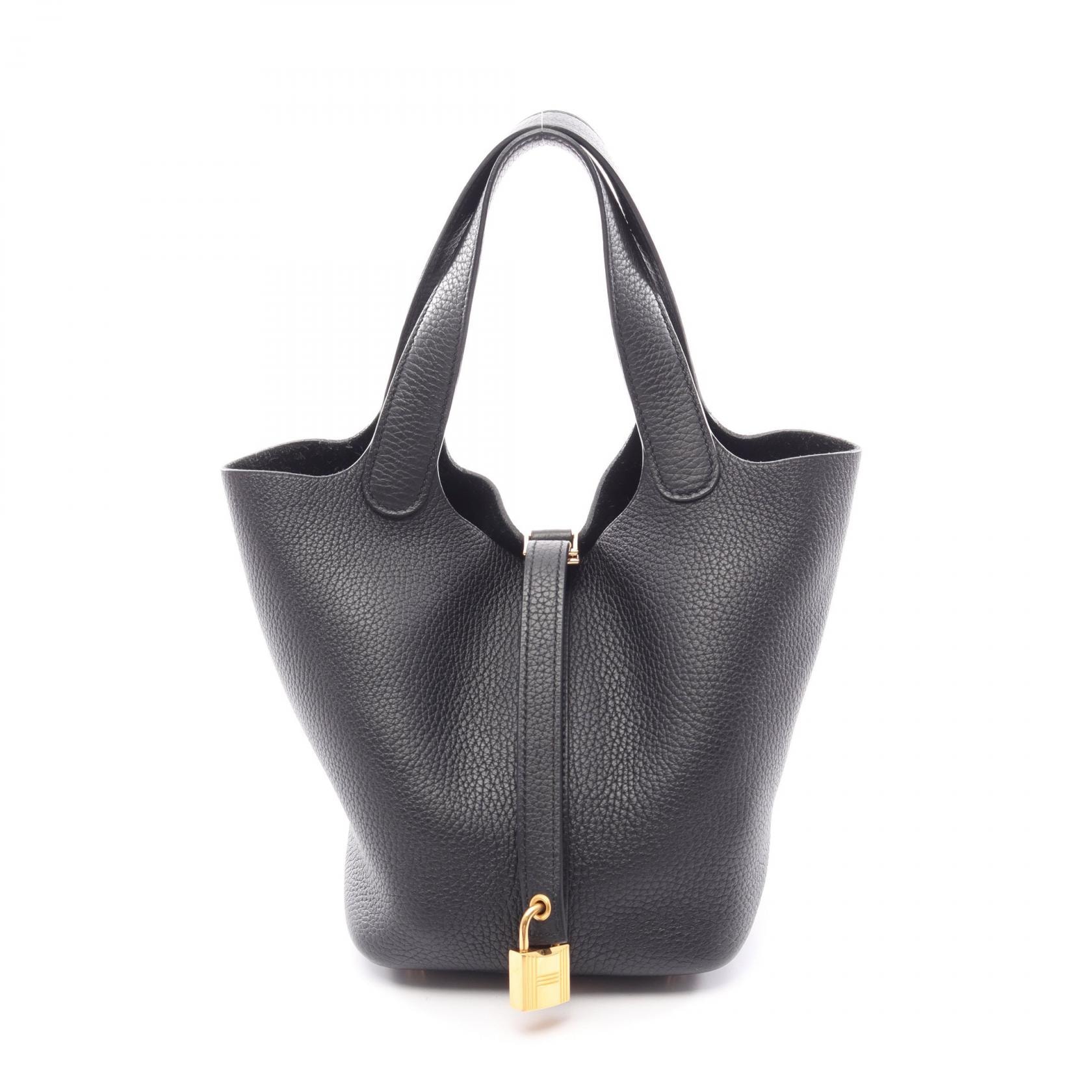 エルメス HERMES ピコタンロックPM ハンドバッグ バッグ トリヨンクレマンス トリヨンクレマンス Z刻印(2021年製造) レディース ブラック系 056289CC 【中古】