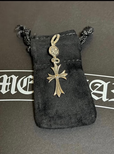 Chrome Hearts 1 Ball Tiny CH Cross Charm "Silver"