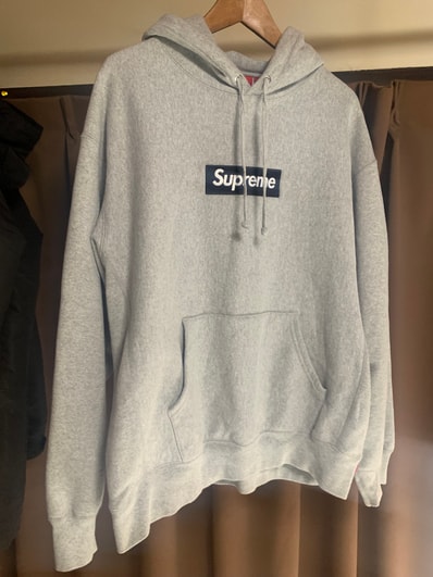 Supreme Box Logo Hooded Sweatshirt (25FW) "Heather Grey"