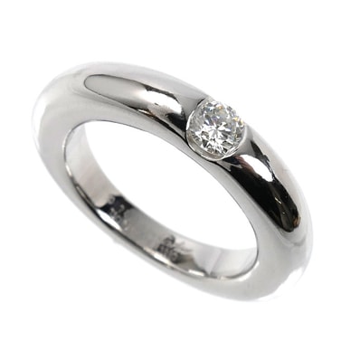 CARTIER カルティエ K18WG ホワイトゴールド エリプス リング・指輪 B4027350 ダイヤモンド0.25ct 10号 50 9.7g レディース【中古】【美品】