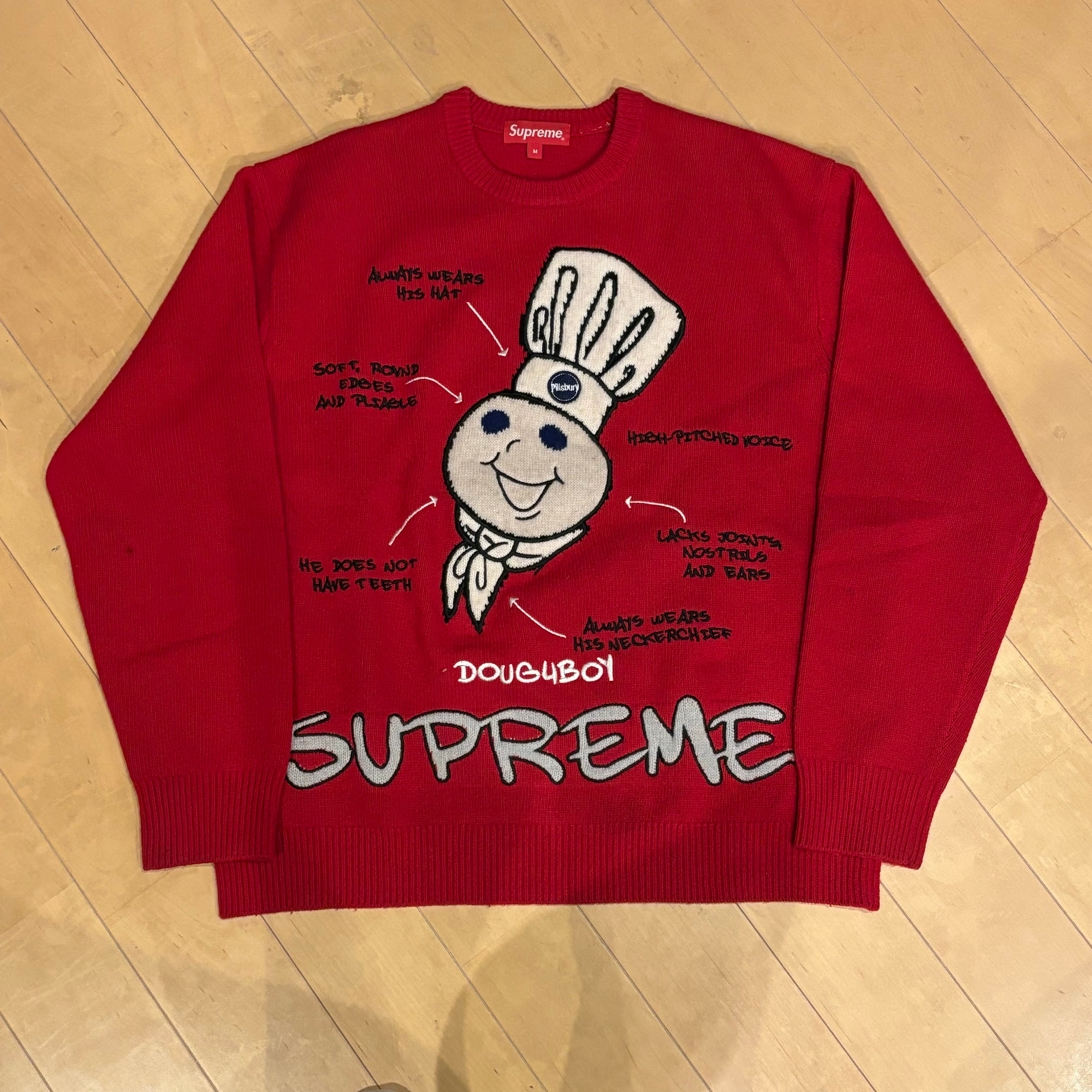 Supreme / Mitchell & Ness Doughboy Sweater "Red"