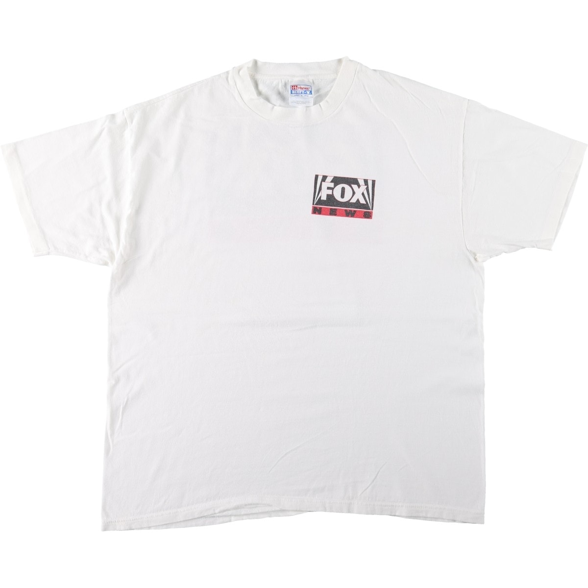 古着 90年代 ヘインズ Hanes BEEFY-T FOX NEWS アドバタイジングTシャツ メンズXL相当 ヴィンテージ/eaa669886