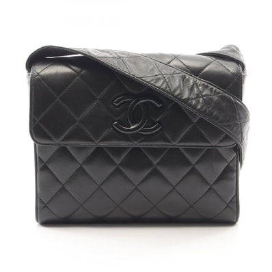 シャネル CHANEL マトラッセ ショルダーバッグ バッグ ラムスキン(羊革) レディース ブラック系 【中古】