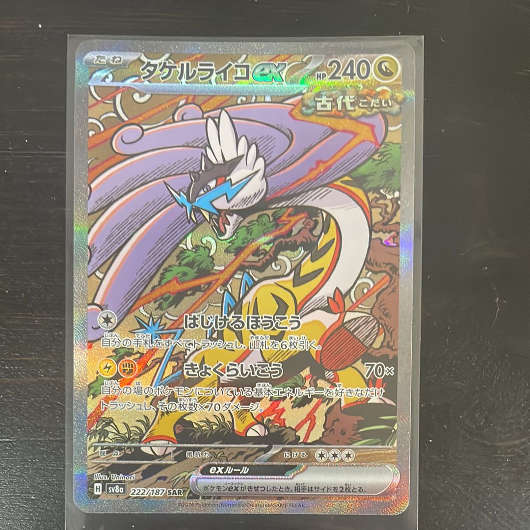 タケルライコex SAR [SV8a 222/187](ハイクラスパック「テラスタルフェスex」)