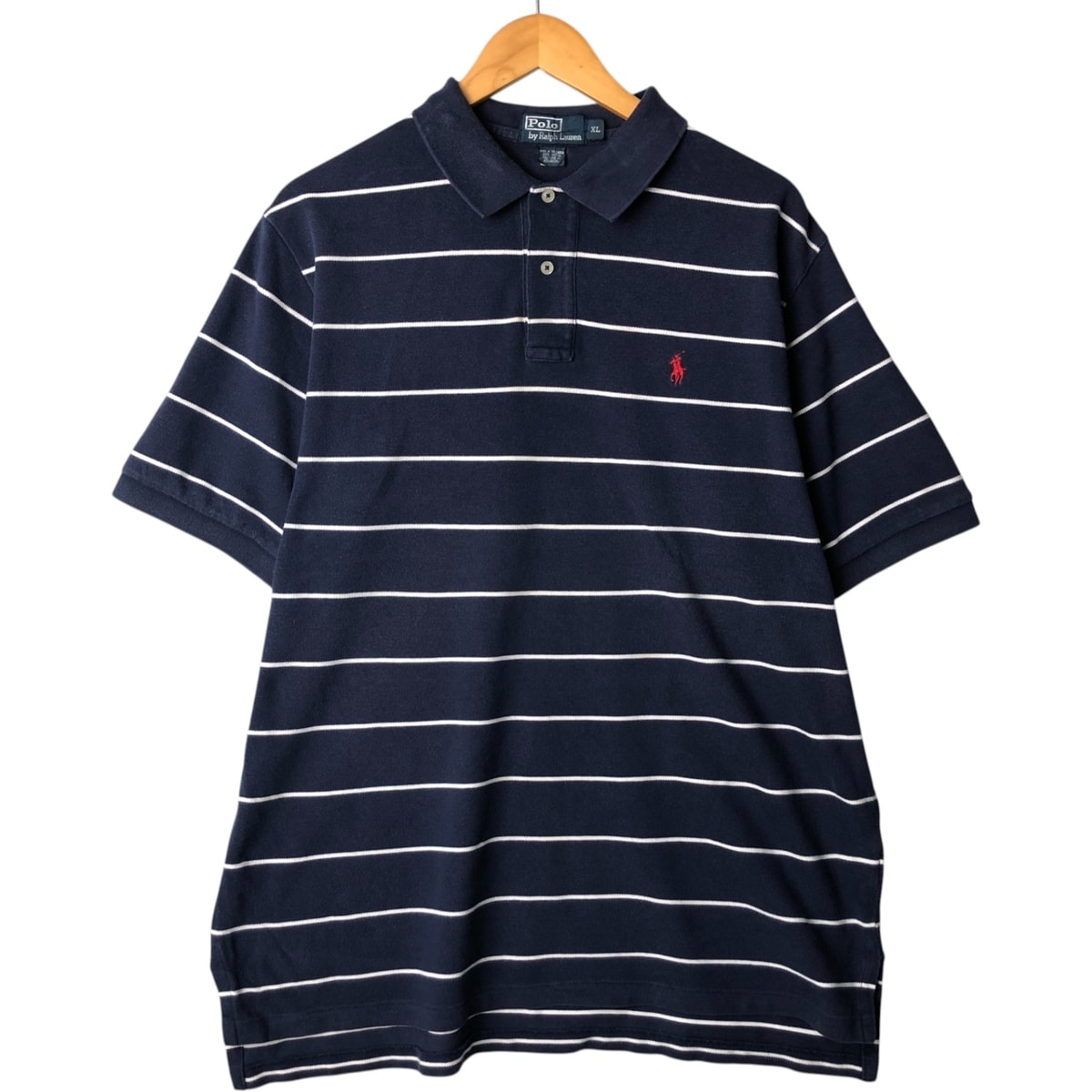 古着 ラルフローレン Ralph Lauren POLO by Ralph Lauren 半袖 ボーダー ポロシャツ メンズXL相当/eaa571304