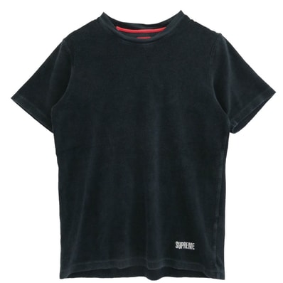 Supreme シュプリーム Tシャツ 14SS Terry Tee テリー パイル地 半袖 Tシャツ ブラック系 M【中古】