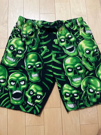Supreme Skull Pile Sweatshort "Black"