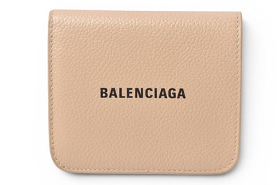 バレンシアガ 財布 BALENCIAGA ミニ財布/二つ折財布 ミニウォレット 594216 ライトベージュ【中古】