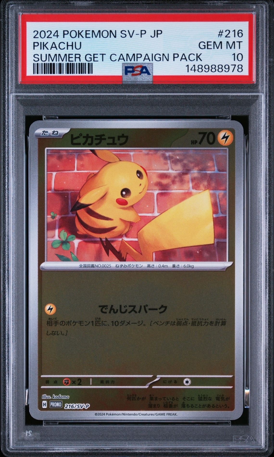 ピカチュウ P [SV-P 216](プロモカードパック「ポケカの夏がキタ