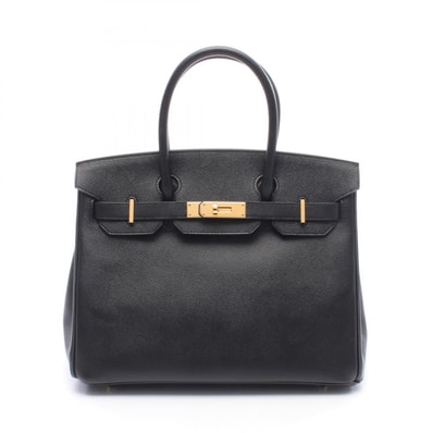 エルメス HERMES バーキン30 ハンドバッグ バッグ レザー カーフ(牛革) ヴォーエプソン ヴォーエプソン ブラック(エルメス) X刻印(2016年製造) レディース ブラック系 【中古】