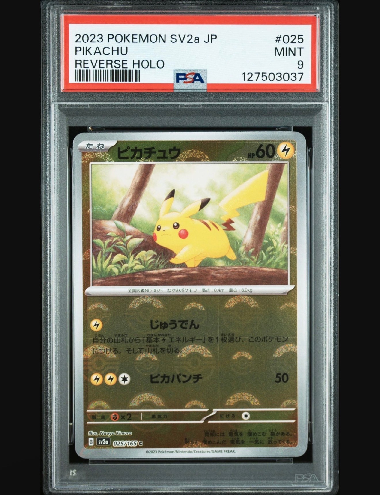 ピカチュウ C: モンスターボールミラー[SV2a 025/165](強化拡張パック「ポケモンカード151」)