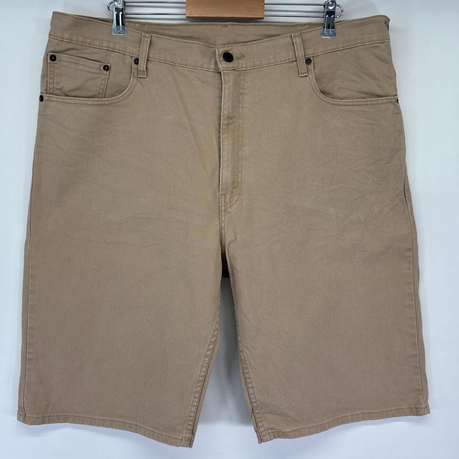 古着 リーバイス Levi's ショートパンツ 569 ハーフ 半ズボン 短パン 大きいサイズ ジーパン w40  ベージュ系 メンズ