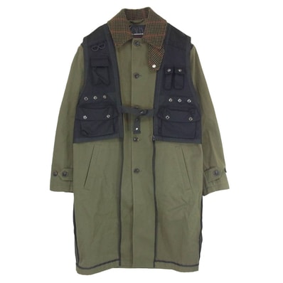 ZARA ザラ コート ANDERSSON BELL アンダーソン ベル Trench Coat With Vest ベスト付き トレンチ コート カーキ系 S-M【美品】【中古】