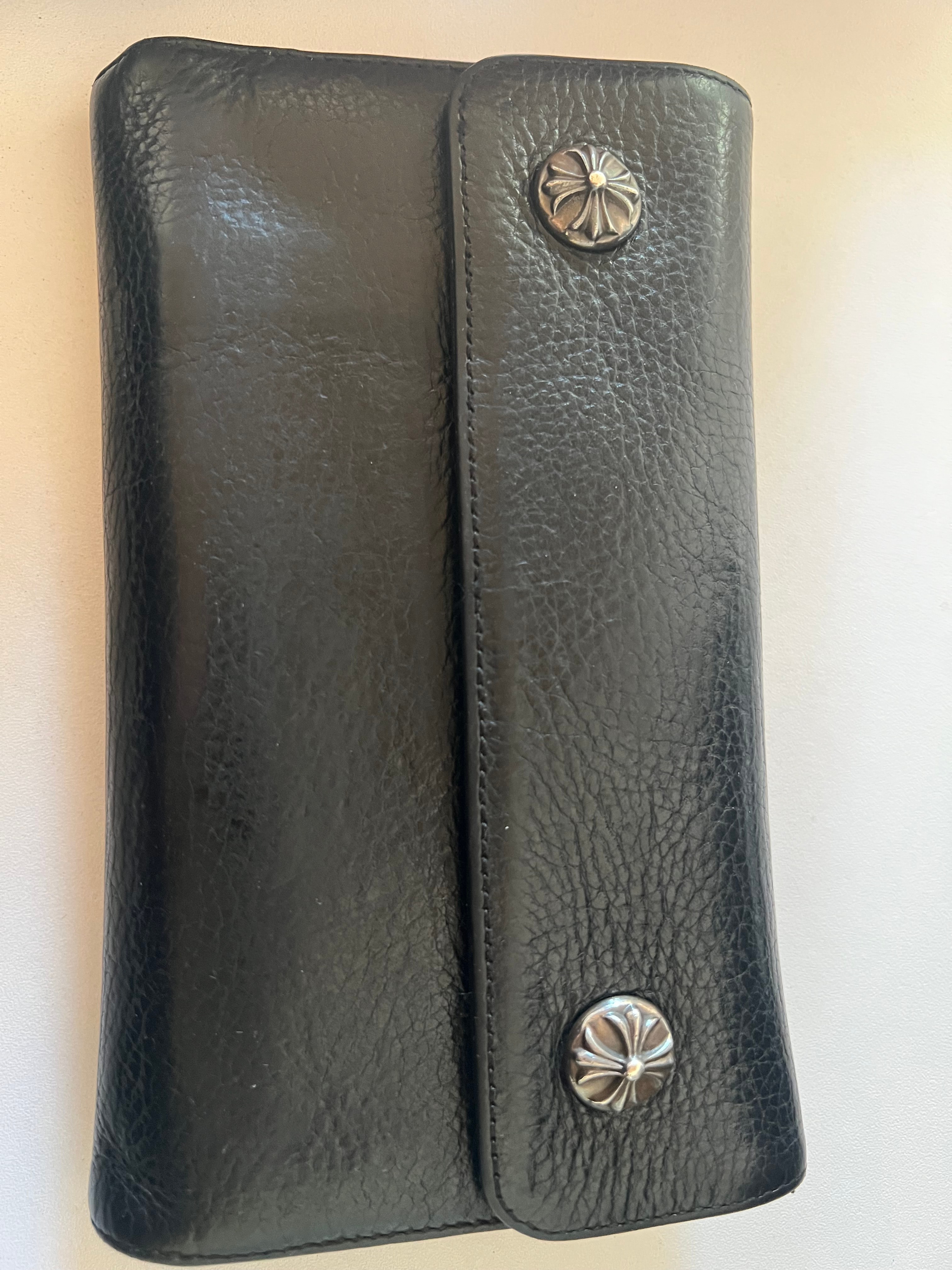 Chrome Hearts Wave Wallet Leather "Black"