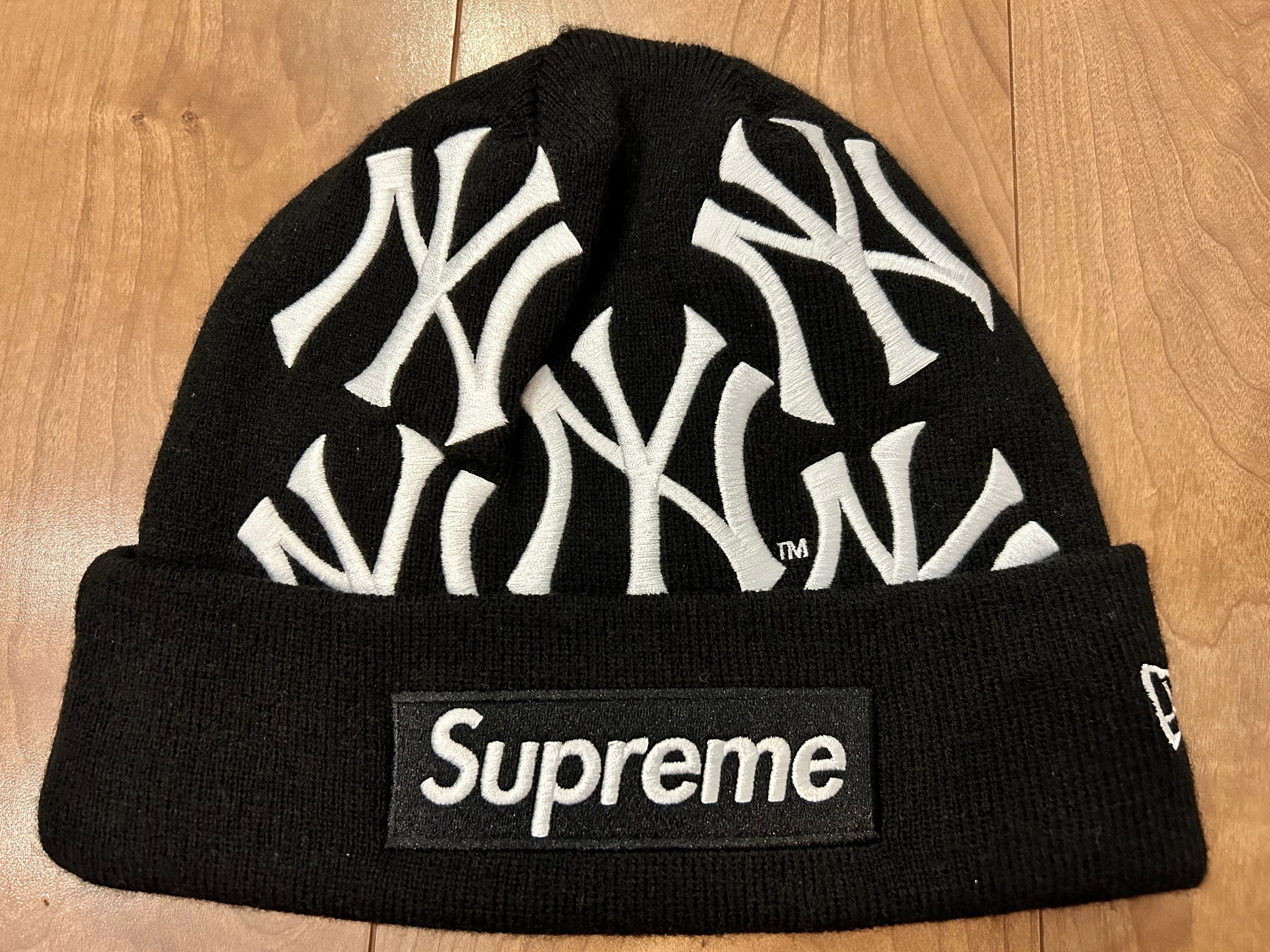 Supreme / New York Yankees / New Era Box Logo Beanie "Black"