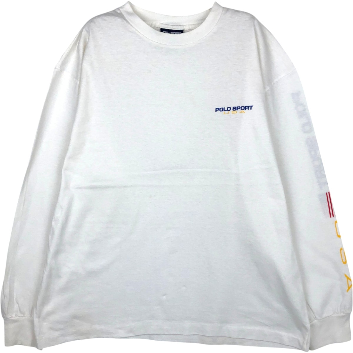 古着 90年代 ラルフローレン Ralph Lauren POLO SPORT ポロスポーツ ロングTシャツ ロンT USA製 メンズS相当 ヴィンテージ/eaa631370