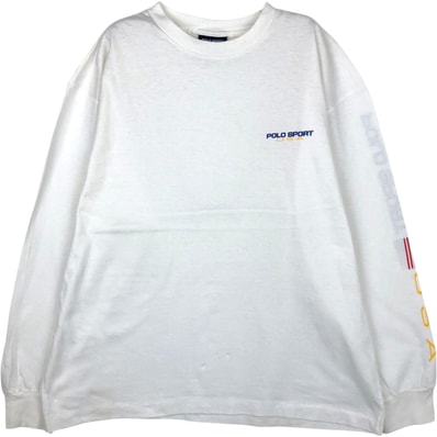 古着 90年代 ラルフローレン Ralph Lauren POLO SPORT ポロスポーツ ロングTシャツ ロンT USA製 メンズS相当 ヴィンテージ/eaa631370