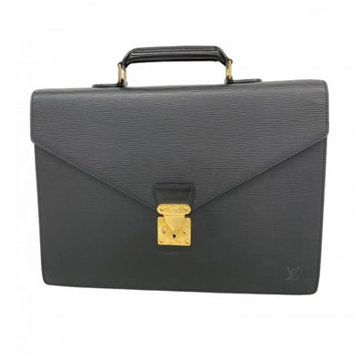 【6da0045】ルイヴィトン ブリーフケース エピ セルヴィエットアンバサダー M54412 ノワール【中古】メンズ
