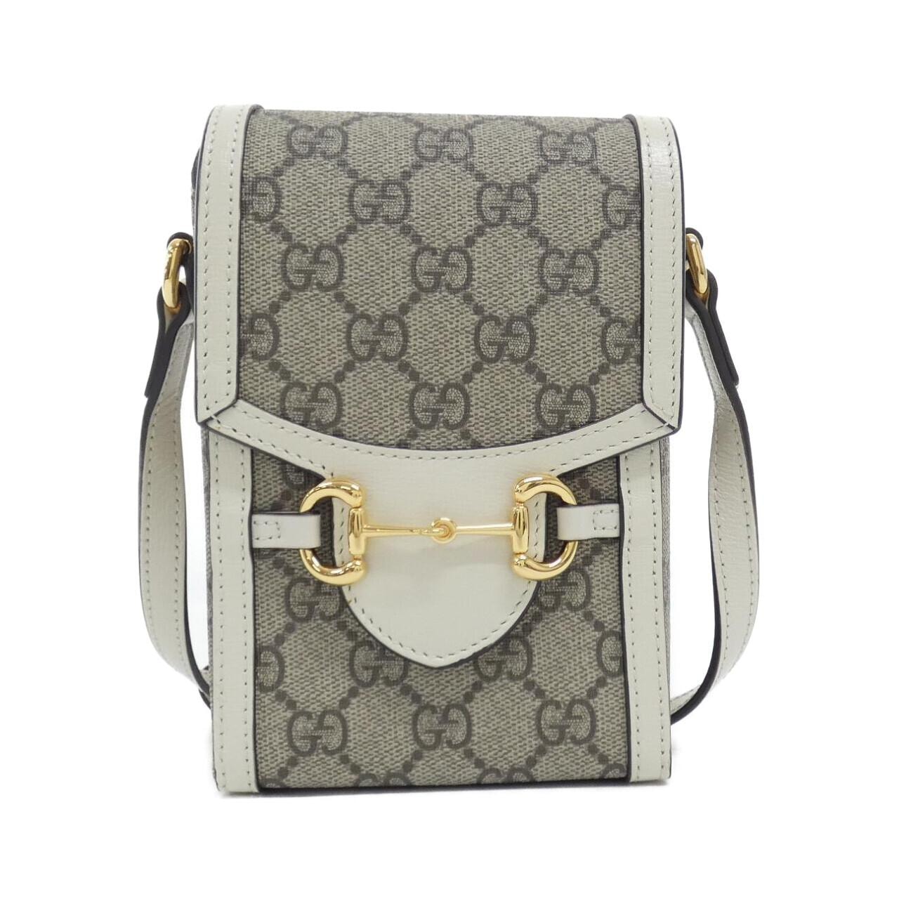 GUCCI Horsebit 1955 Mini Bag "GG Supreme/White"