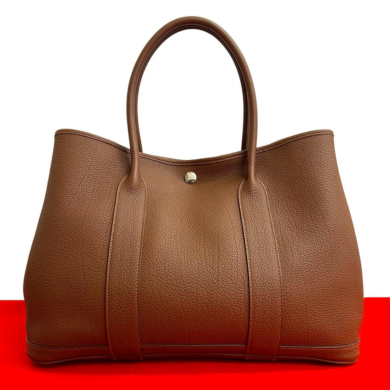 HERMES エルメス ガーデンパーティ PM ネゴンダ トートバッグ ブラウン
 23300