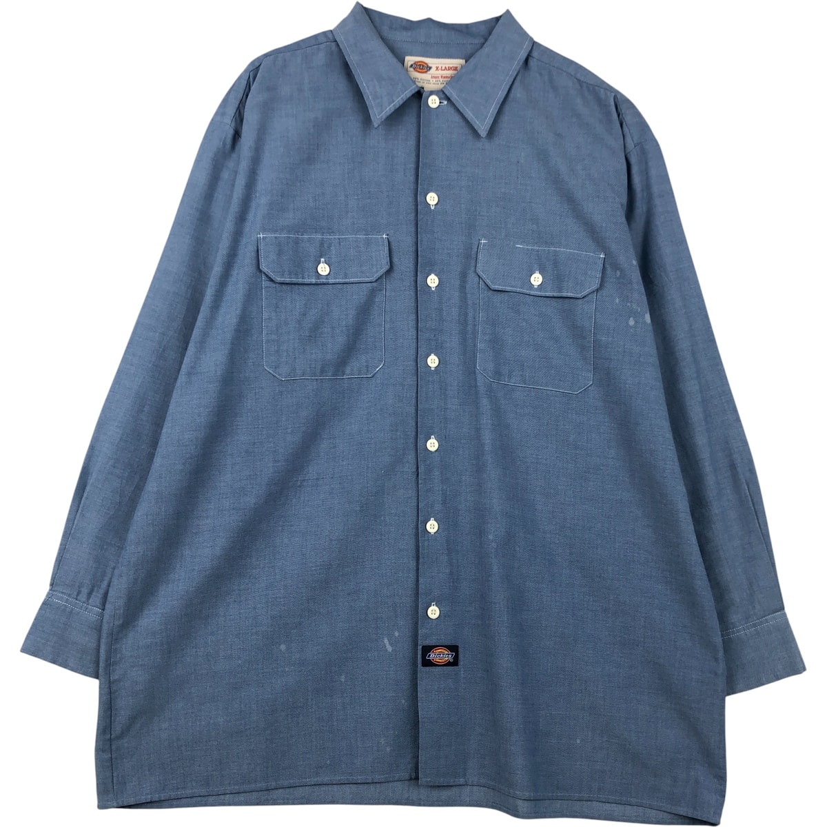 古着 ディッキーズ Dickies 長袖 ワークシャツ メンズXL相当/eaa614742