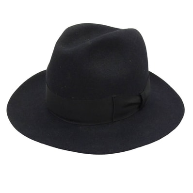 WACKO MARIA ワコマリア × 東京HAT ROCKERS ハットロッカーズ 中折れ ハット 帽子 ブラック系 L【中古】