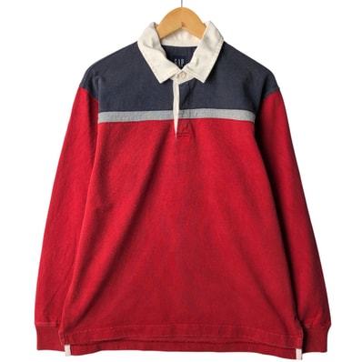 古着 90年代 ギャップ GAP オールドギャップ 長袖 ラガーシャツ メンズL相当 ヴィンテージ/eaa594617
