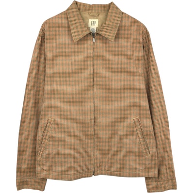 古着 90年代 ギャップ GAP オールドギャップ チェック柄 スイングトップ スポーツジャケット メンズL相当 ヴィンテージ/eaa653187