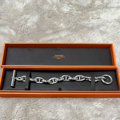 Hermes Chaine D'ancre TGM Bracelet "Silver"
