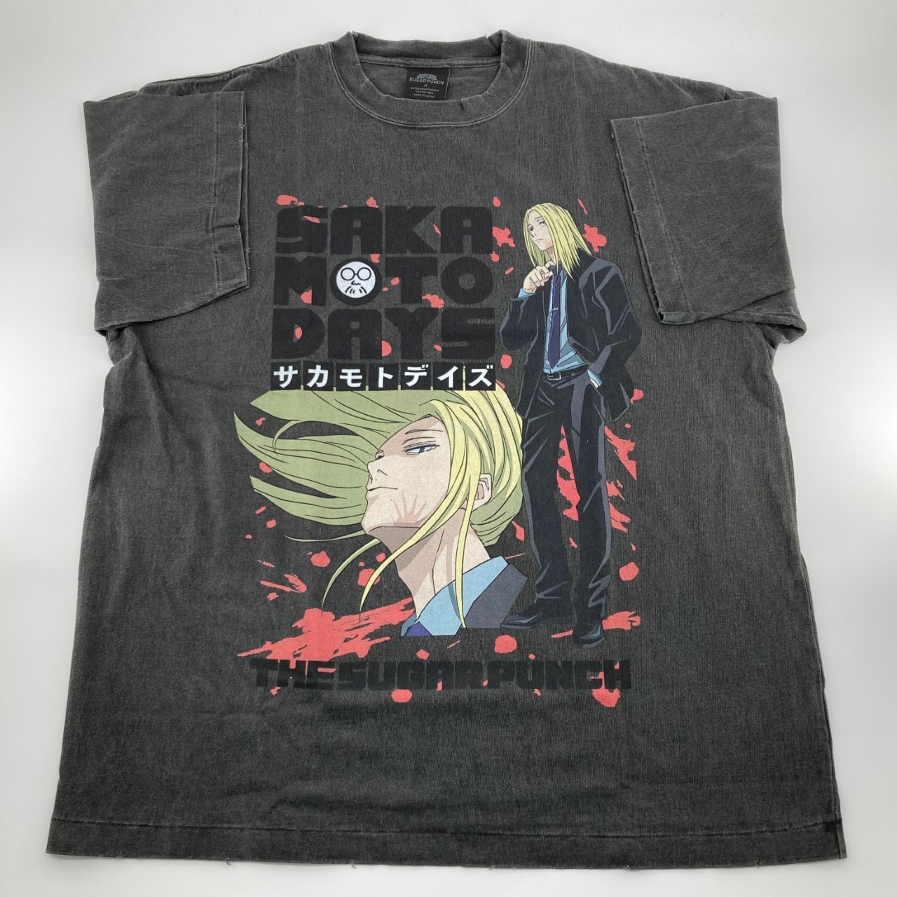 【新品】 THE SUGAR PUNCH(ザ シュガーパンチ) SAKAMOTO DAYS SS TEE SHISHIBA M 半袖Tシャツ ブラック