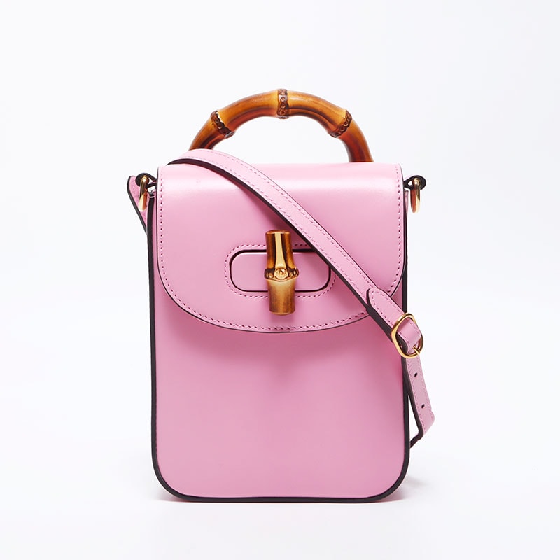 グッチ GUCCI バンブー 2WAY ミニ トップハンドル ショルダーバッグ【中古】