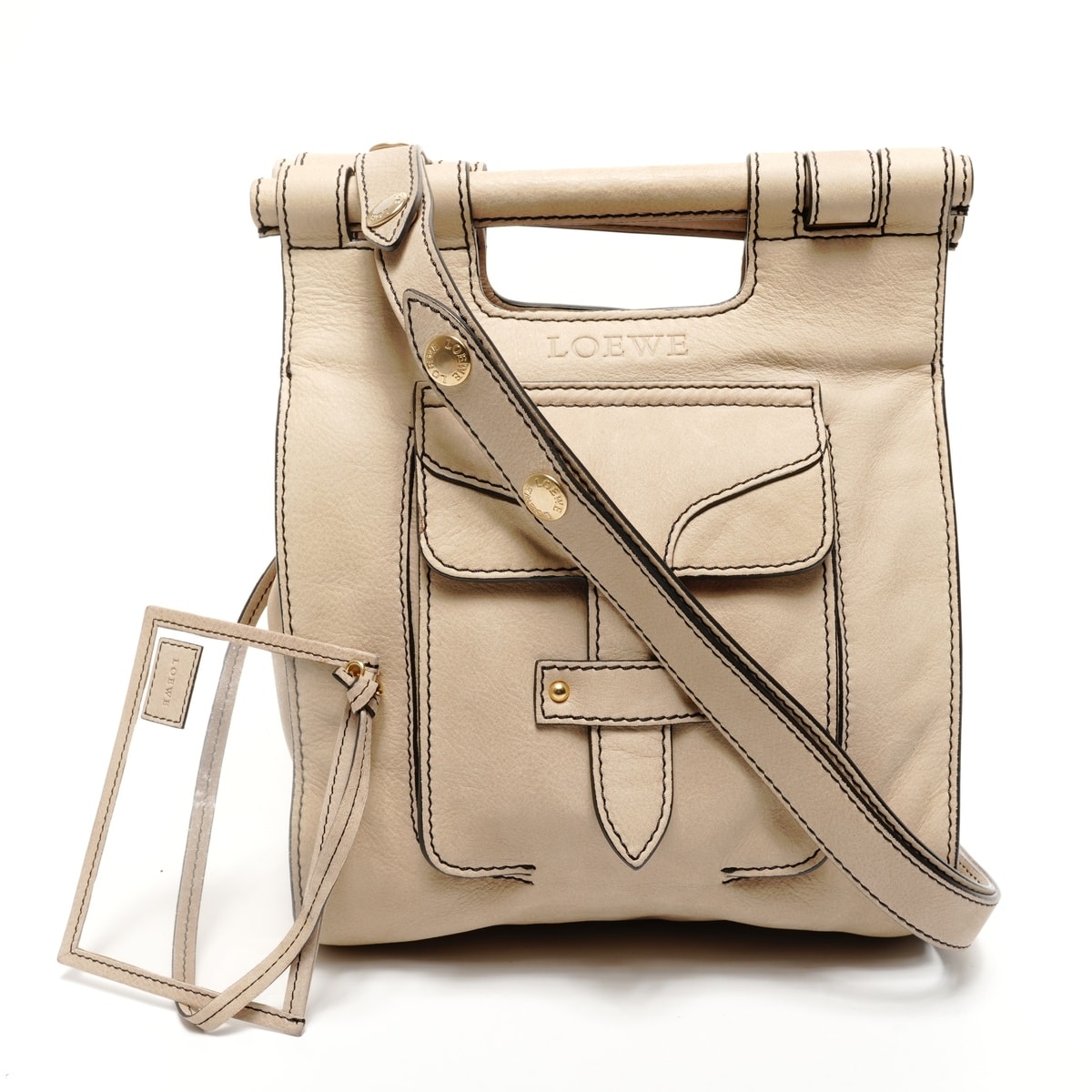 ロエベ LOEWE 2way トート スエード ショルダーバッグ【中古】