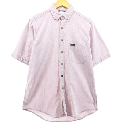 古着 カーハート Carhartt ストライプ柄 半袖 ワークシャツ メンズM相当/eaa555745