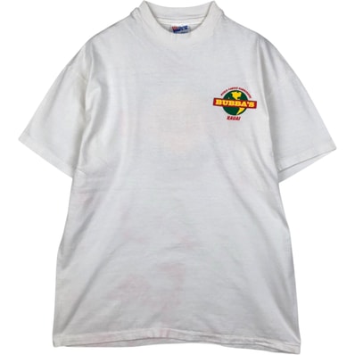 古着 90年代 ヘインズ Hanes BEEFY-T Bubba Burgers Hawaii アドバタイジングTシャツ USA製 メンズL相当 ヴィンテージ/eaa621818
