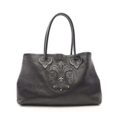 クロムハーツ CHROME HEARTS 2スナップトート BSフレア トートバッグ バッグ レザー メンズ ブラック系 【中古】