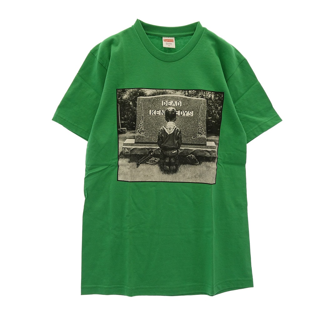 Supreme シュプリーム Tシャツ 14SS Dead Kennedys Gravestone Tee デッド ケネディーズ グレイブストーン プリント 半袖 Tシャツ カットソー グリーン系 M【新古品】【未使用】【中古】