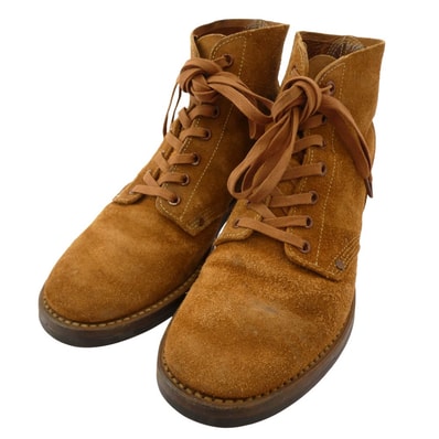 The REAL McCOY'S ザリアルマッコイズ ジャケット W-155 QM-19636 REAL McQUEEN マックイーン スエード レースアップ ブーツ ブラウン系 8E【中古】