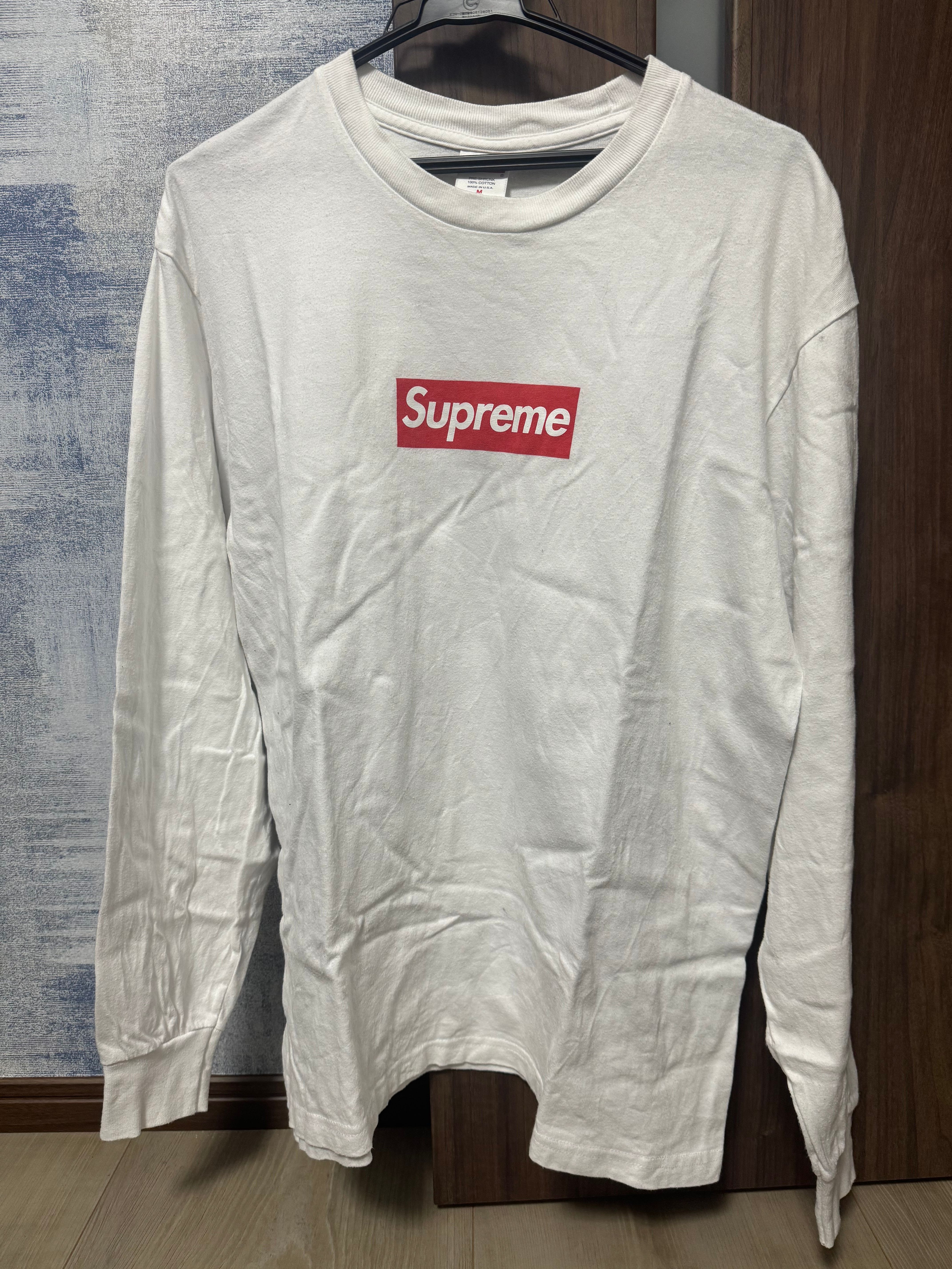 Supreme Box Logo L/S Tee "White"