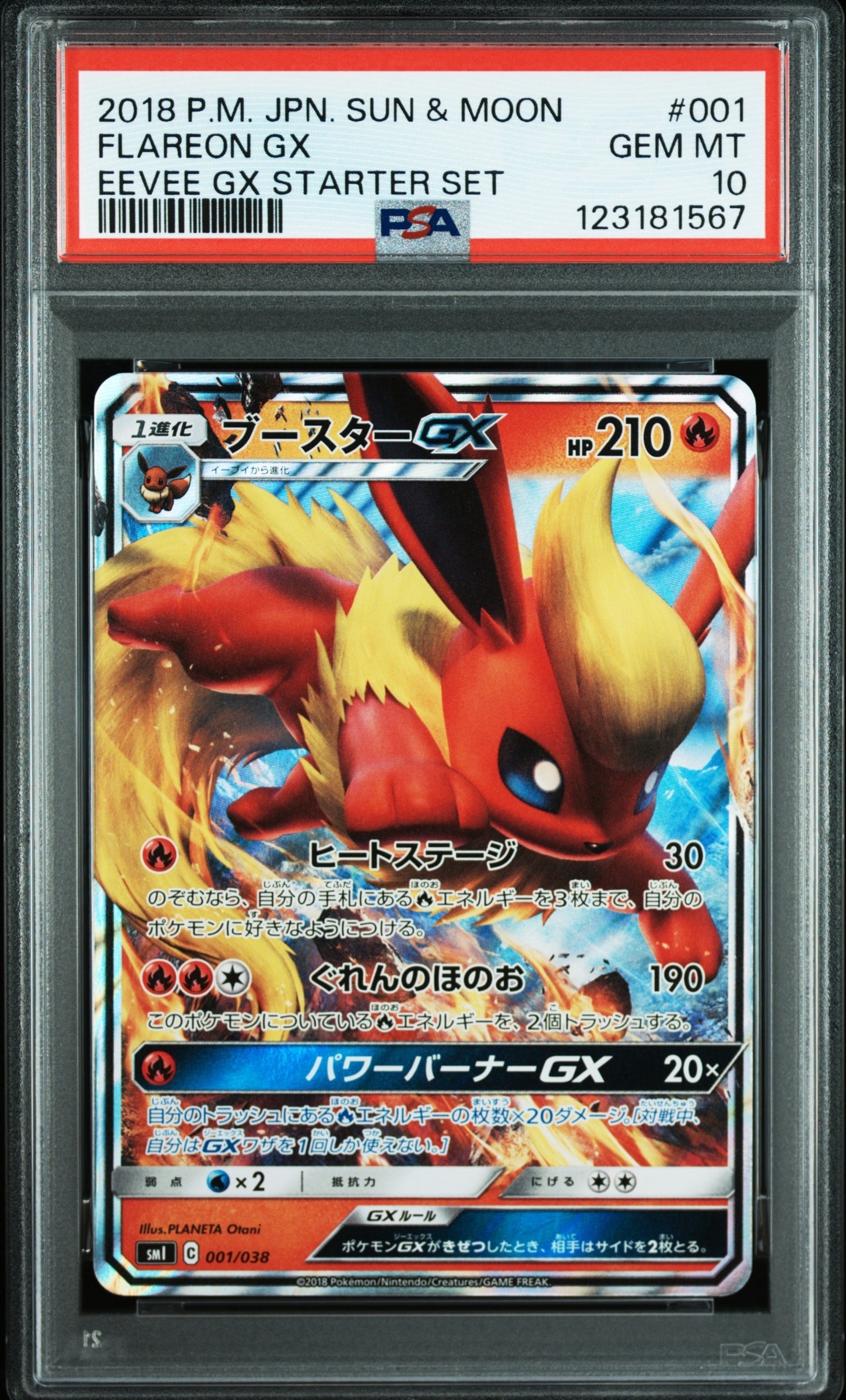 ブースターGX [SMI 001/038](スターターセット「炎のブースターGX・水のシャワーズGX・雷のサンダースGX」)