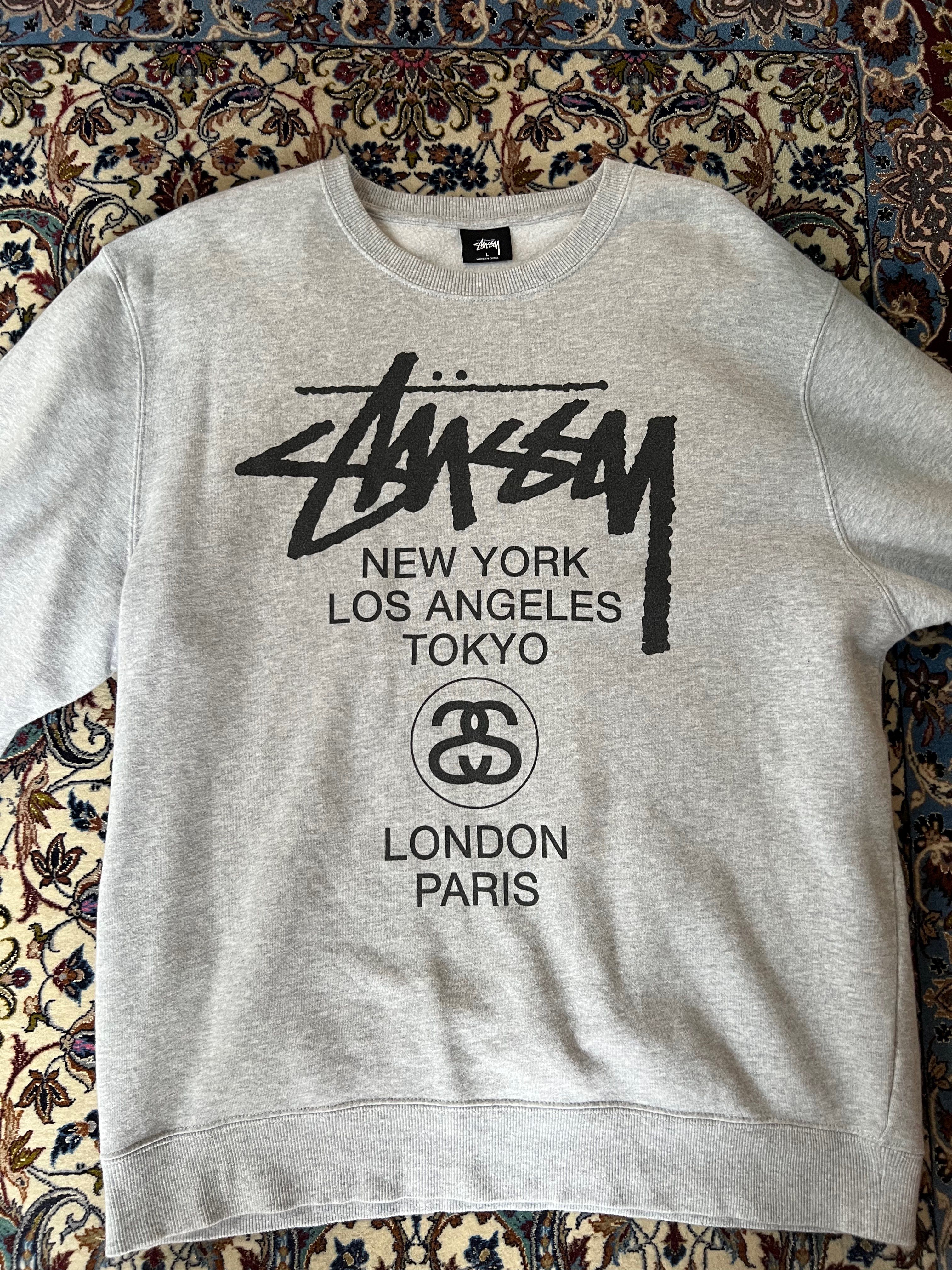 Stussy WORLD TOUR CREW "Grey"