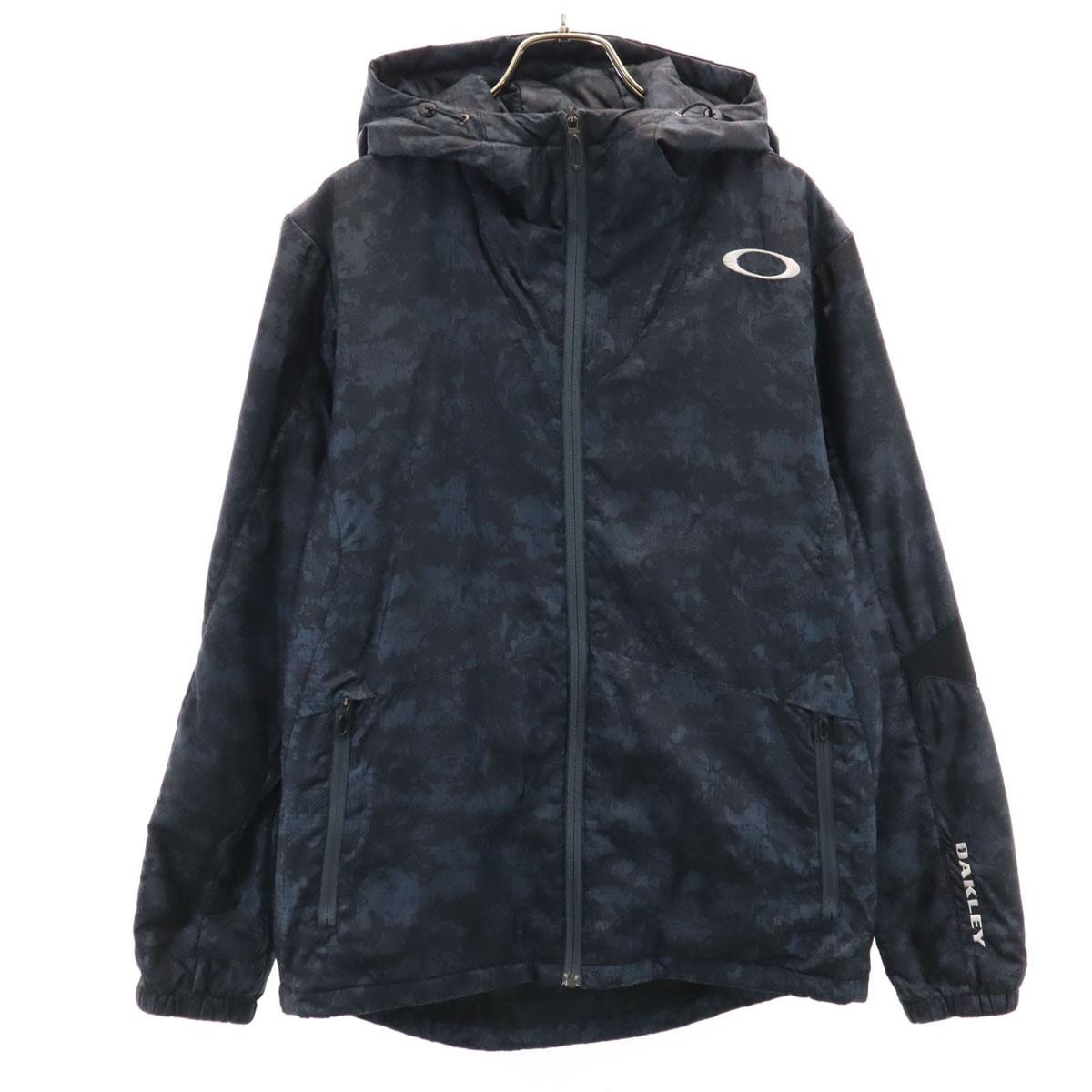 OAKLEY オークリー 総柄 中綿ジャケット M チャコールグレー